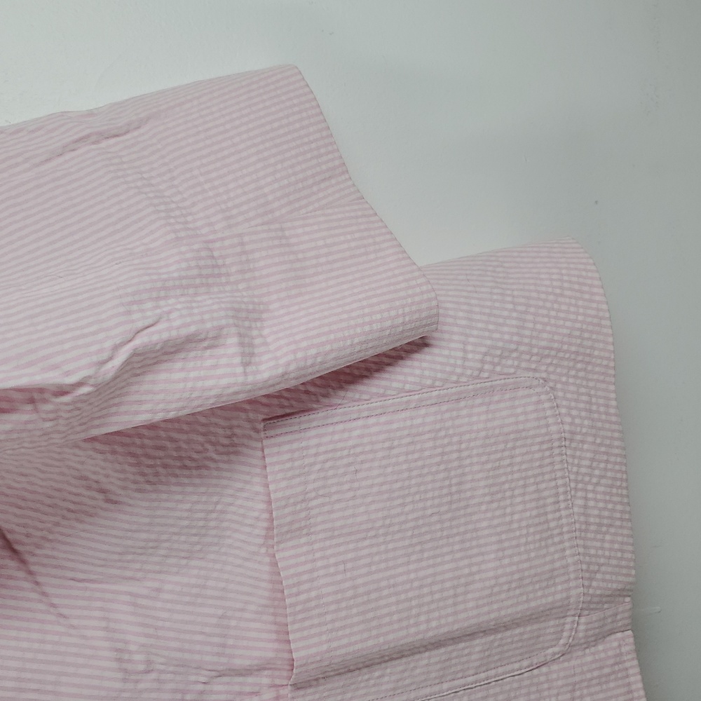 Lauren Ralph Lauren Pink Seersucker Blazer 2X Lightweight Jacket - Picture 6 of 11